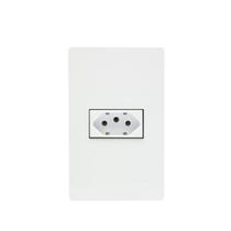 Conjunto 10x Tomada 10A +2x Interruptores 1 Tecla Simples Branco Infiniti MarGirius Conjunto 10x Tomada 10A +2x Interruptores 1 Tecla Simples Branco Infiniti MarGirius