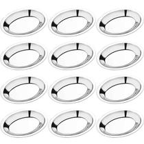 Conjunto 12 Baixelas para Servir 20cm em Aço Inox Travessas Ovais Pequenas Saladas