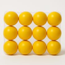 Conjunto 12 Bolas Anti-Stress Amarelas Para Fisioterapia Pilates Treino e Coordenação Conjunto 12 Bolas Anti-Stress Amarelas Para Fisioterapia Pilates Treino e Coordenação
