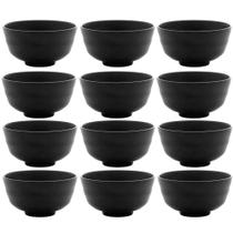 Conjunto 12 Bowls Melamina Lyor Tóquio Preto Oriental 450ml Pote Redondo Restaurante Conjunto 12 Bowls Melamina Lyor Tóquio Preto Oriental 450ml Pote Redondo Restaurante