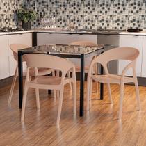 Conjunto 12 Cadeiras de Plástico Polipropileno Empilhável Glass Plus Conjunto 12 Cadeiras de Plástico Polipropileno Empilhável Glass Plus