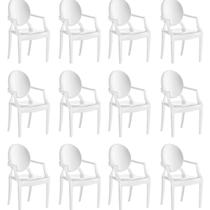 Conjunto 12 Cadeiras de Plástico Polipropileno Empilhável Wind Plus Conjunto 12 Cadeiras de Plástico Polipropileno Empilhável Wind Plus