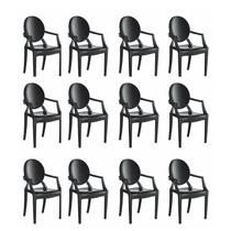 Conjunto 12 Cadeiras de Plástico Polipropileno Empilhável Wind Plus Conjunto 12 Cadeiras de Plástico Polipropileno Empilhável Wind Plus