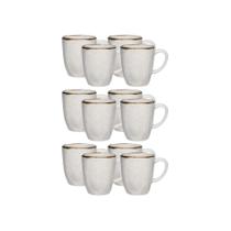 Conjunto 12 Canecas em Porcelana Oxford Maresia 380ml Conjunto 12 Canecas em Porcelana Oxford Maresia 380ml