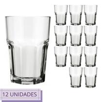 Conjunto 12 Copos 200ml Vidro Bristol Nadir Suco Agua