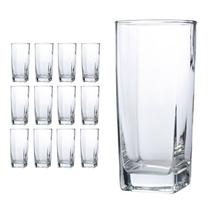 Conjunto 12 Copos Bali Transp Vidro Luxo Casa Linda 320ml