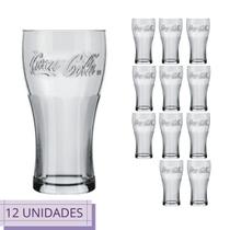Conjunto 12 Copos Coca Cola Nadir 470ml Vidro Suco Agua