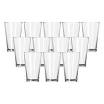 Conjunto 12 Copos De Vidro Transparente Londres 240ML Redondo