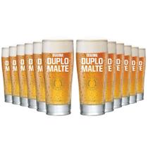 Conjunto 12 Copos para Cerveja Brahma Duplo Malte Original 300 ml