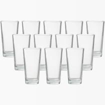 Conjunto 12 Copos Vidro 260ml Transparente Venice Base Forte