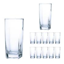 Conjunto 12 Copos Vidro Bali Transparente 320 ml Casa Linda