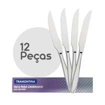 conjunto 12 facas para churrasco laguna em inox tramontina