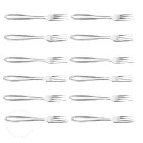 Conjunto 12 Garfos Sobremesa Inox Resistente Venice