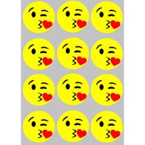 Conjunto 12 Imãs de Emoji 2cm - Decoração Divertida Conjunto 12 Imãs de Emoji 2cm - Decoração Divertida