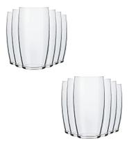 Conjunto 12 Peças Nadir Copos De Vidro Oca Long Drink 300Ml