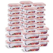 Conjunto 12 Potes Vidro Herméticos 640ml + 20 Potes 370ml Conjunto 12 Potes Vidro Herméticos 640ml + 20 Potes 370ml