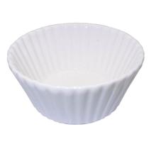 Conjunto 12 Ramequins Molheiras 140ml Blanc Porcelana Branca New Bone China Suflê Sobremesa