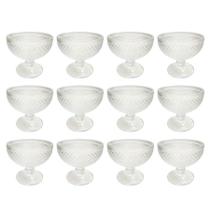 Conjunto 12 Taças De Sobremesa Vidro 310ml Bico Jaca Abacaxi Hauskraft
