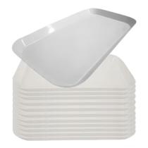Conjunto 12 Travessas De Melamina Branca Kit Pratos Retangular 12 Peças Bandejas Decorativas 31x16cm Para Buffet Bestfer Conjunto 12 Travessas De Melamina Branca Kit Pratos Retangular 12 Peças Bandejas Decorativas 31x16cm Para Buffet Bestfer