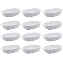Conjunto 12 Travessas de Melamina para Restaurante com Alças Laterais 23cm Milão Lyor Brancas Conjunto 12 Travessas de Melamina para Restaurante com Alças Laterais 23cm Milão Lyor Brancas