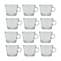 Conjunto 12 Xícaras Café Chá Tango Vidro Clássico Retrô 187ml Conjunto 12 Xícaras Café Chá Tango Vidro Clássico Retrô 187ml