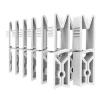 Conjunto 120 Prendedores de Roupas Original Crippa Branco sem Mola Grampos Lavanderia Conjunto 120 Prendedores de Roupas Original Crippa Branco sem Mola Grampos Lavanderia