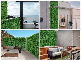 Conjunto 13 Painéis Verticais Artificiais com folhagens Premium resistência UV para decoração rústica Conjunto 13 Painéis Verticais Artificiais com folhagens Premium resistência UV para decoração rústica