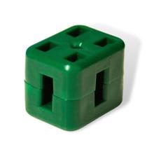 Conjunto 13 peças cliptel para tela 5x15 soldada 1.80m altura verde