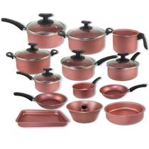 Conjunto 13 Peças Panelas Frigideiras Assadeiras Teflon