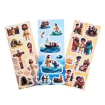 Conjunto 15 Cartelas de Adesivos Histórias Bíblicas