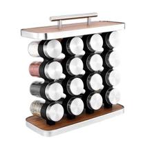 Conjunto 16 Potes de Condimentos Vidro 80ml - Inox Conjunto 16 Potes de Condimentos Vidro 80ml - Inox