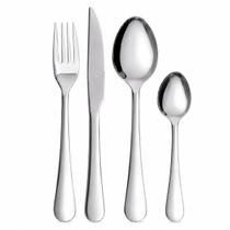 Conjunto 16 Talheres Inox Aco 18/0 com Faca de Churrasco e Cabo Anatomico