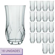 Conjunto 18 Copos Opera Nadir Vidro Transparente 360ml