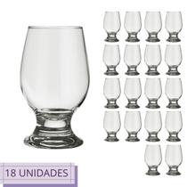 Conjunto 18 Copos Paulista Nadir Vidro Transparente 250ml
