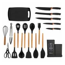 Conjunto 19 Peças Utensílios Kit Cozinha Silicone California