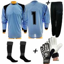 Conjunto 1Camisa 1Calca 1Meia 1Luva Goleiro clst - TRB