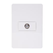 Conjunto 1x Modulo Coaxial N1550 BL Branco, Linha Unno, ABB Conjunto 1x Modulo Coaxial N1550 BL Branco, Linha Unno, ABB