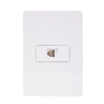 Conjunto 1x Modulo RJ11 N1517 BL Branco, Linha Unno, ABB Conjunto 1x Modulo RJ11 N1517 BL Branco, Linha Unno, ABB