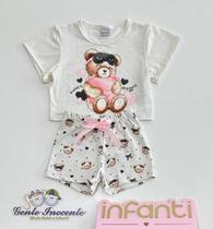 Conjunto 2/14 Infantil Feminino Infanti Ursinha Sweet Dreams Blusa E Shorts Conjunto 2/14 Infantil Feminino Infanti Ursinha Sweet Dreams Blusa E Shorts