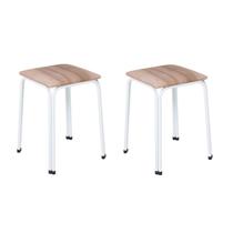 Conjunto 2 Banquetas Aço Bia Conjunto 2 Banquetas Aço Bia