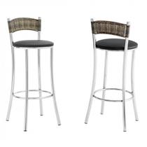 Conjunto 2 Banquetas Alta 47 Preto Conjunto 2 Banquetas Alta 47 Preto
