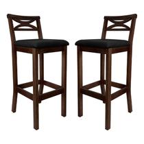 Conjunto 2 Banquetas Altas X Copacabana Preto/Capuccino Conjunto 2 Banquetas Altas X Copacabana Preto/Capuccino