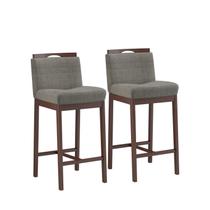 Conjunto 2 Banquetas Madeira Maciça Dani