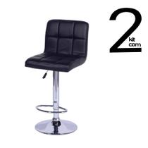 Conjunto 2 Banquetas Recife - Preta Conjunto 2 Banquetas Recife - Preta