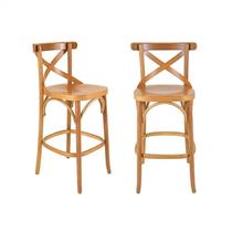 Conjunto 2 Banquetas Texas Gamma Móveis Marrom Conjunto 2 Banquetas Texas Gamma Móveis Marrom