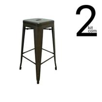 Conjunto 2 Banquetas Tolix Alta Bronze Conjunto 2 Banquetas Tolix Alta Bronze