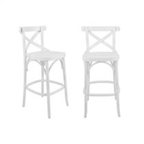 Conjunto 2 Banquetas X Texas Laqueado Branco Conjunto 2 Banquetas X Texas Laqueado Branco