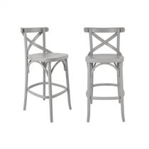 Conjunto 2 Banquetas X Texas Laqueado Cinza Conjunto 2 Banquetas X Texas Laqueado Cinza