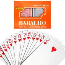 Baralho Duplo 100% Plástico 104 Cartas Prova De Água Estojo Jogo