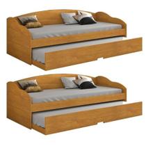 Conjunto 2 Bicama Solteiro em Mdf/Mdp Funny Iii Cinamomo